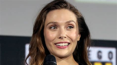 Elizabeth Olsen Stuns in Red Hot Leather Mini Dress